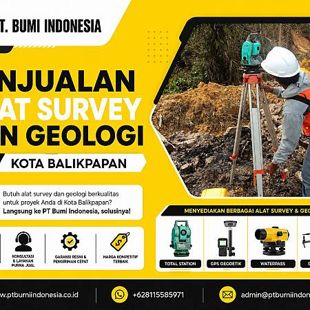 Pusat Penjualan Alat Survey Balikpapan Terlengkap PT Bumi Indonesia