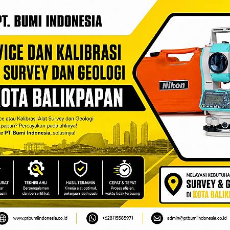 Mengoptimalkan Presisi Pengukuran di Balikpapan Lewat Service dan Kalibrasi Alat Survey Terbaik