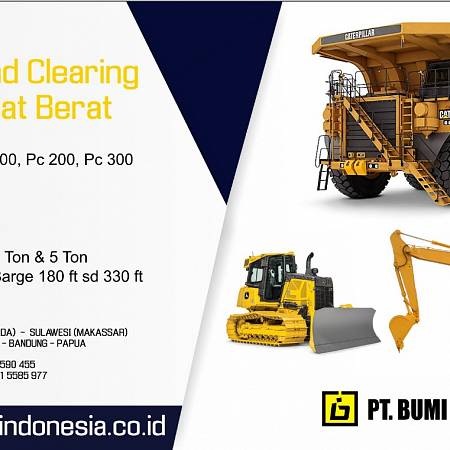 Jasa Rental Alat Berat (Heavy Equipments) Kota Makassar, PT BUMI INDONESIA